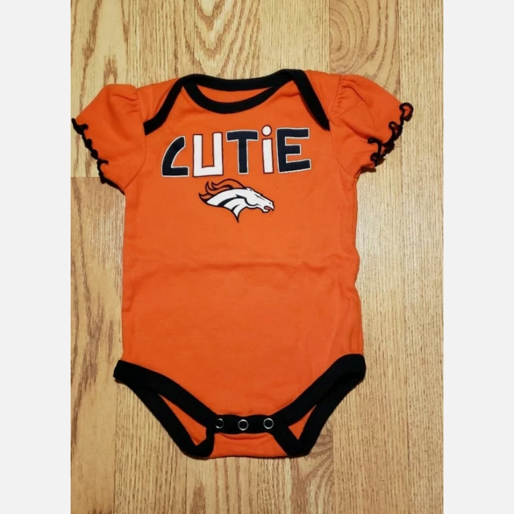Denver Broncos Baby Girls Bodysuit Size: 3-6 Months
